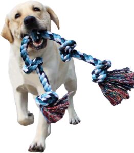 LECHONG Dog Rope Toys for Aggressive Chewers from dogsupplyhub.com