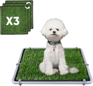 Elepower Dog Grass Pad with Tray 16 in x 20 in- Dog Litter Box from dogsupplyhub.com