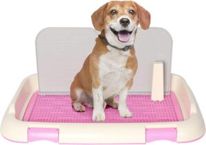 Koreyosh Pet Training Pad Holder Large Size Dog Training Toilet Indoor Potty Tray from dogsupplyhub.com