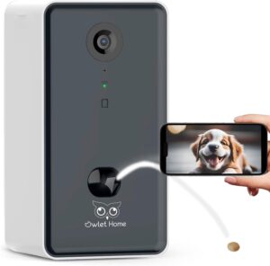 Smart Dog/Cat Camera, Free App, 2.4G & 5G WiFi, 1080P HD Live Video, Auto Night Vision..