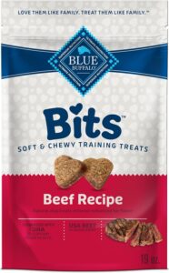  Blue Buffalo BLUE Bits Natural Soft-Moist Training Dog Treats, Beef Recipe 19-oz Bag