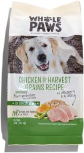 Whole Paws, Whole Paws, Dry Chicken and Oats Recipe Dog Food, 64 Ounce, 4.00 Pound